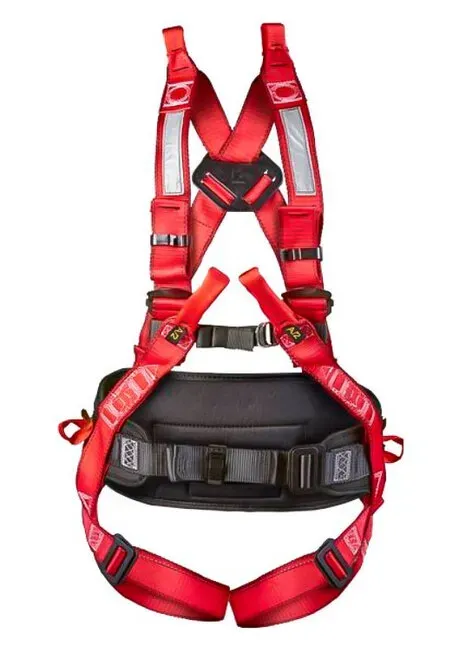 Cinturão de Segurança Paraquedista Hércules HL01203MVR2 Com 3 Pontos, Faixa Refletiva e Ajuste Total Suporta Até 136Kg 