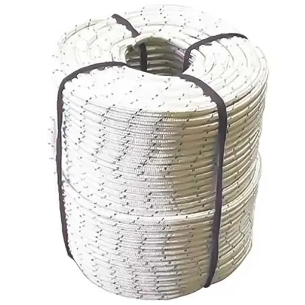 Corda Trançada K2 12MM NR18 Certificada Branca Rolo Com 50 Metros