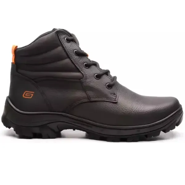 Bota de Segurança Gogowear Tork Preta 100% Couro Legítimo e Solado Emborrachado CA 43770