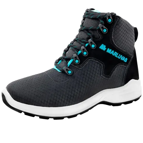 Bota Marluvas 72B29-TXT-E-BP-VD Office XT Textil Hidrofugado Preto e Verde Eletricista CA 52121