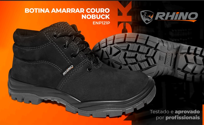 Solado da Botina Amarrar Couro NOBUCK