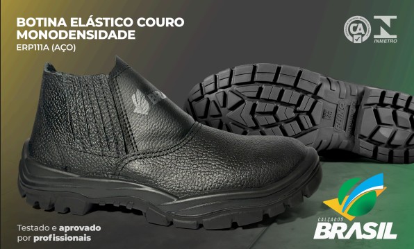 Lateral da Botina Elástico Couro Monodensidade