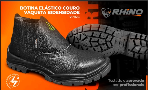 Botina Elástico Couro Vaqueta Bidensidade VP112C