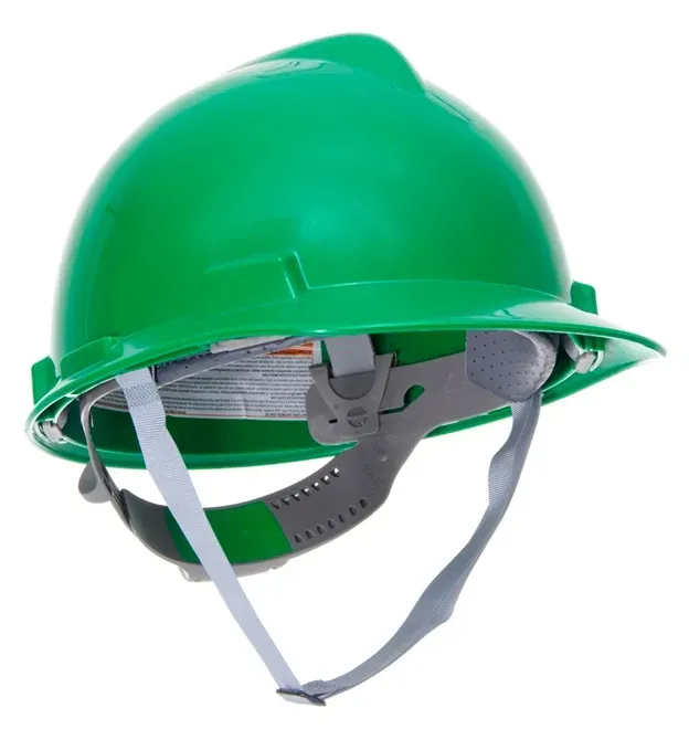 Capacete MSA V-GARD Completo Com Suspensão Push Key e Jugular Classe B CA 498