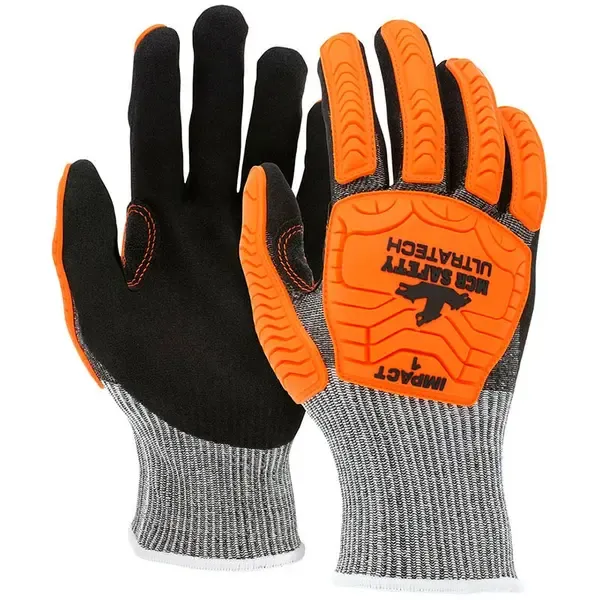 Luva Anti Impacto e Anti corte Mcr Safety UT1952 UltraTech Banho Nitrílico na Palma CA 50833