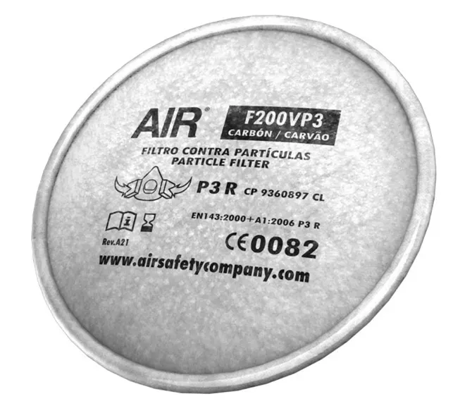 Filtro Air F200Vp3 P3R Alta Eficiência Para Prticulados Com Carvão Ativo Com Alívio de Vapores Orgânicos PAR