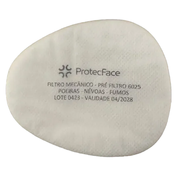 Filtro Mecanico P2 Modelo 6025 Protec Face Para Máscaras Semi Facial 