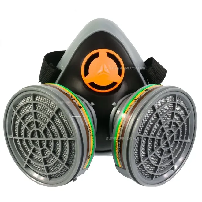 Máscara Semi Facil Jupiter Delta Plus Com 2 Filtros MultiGases Abek1 Inclusos